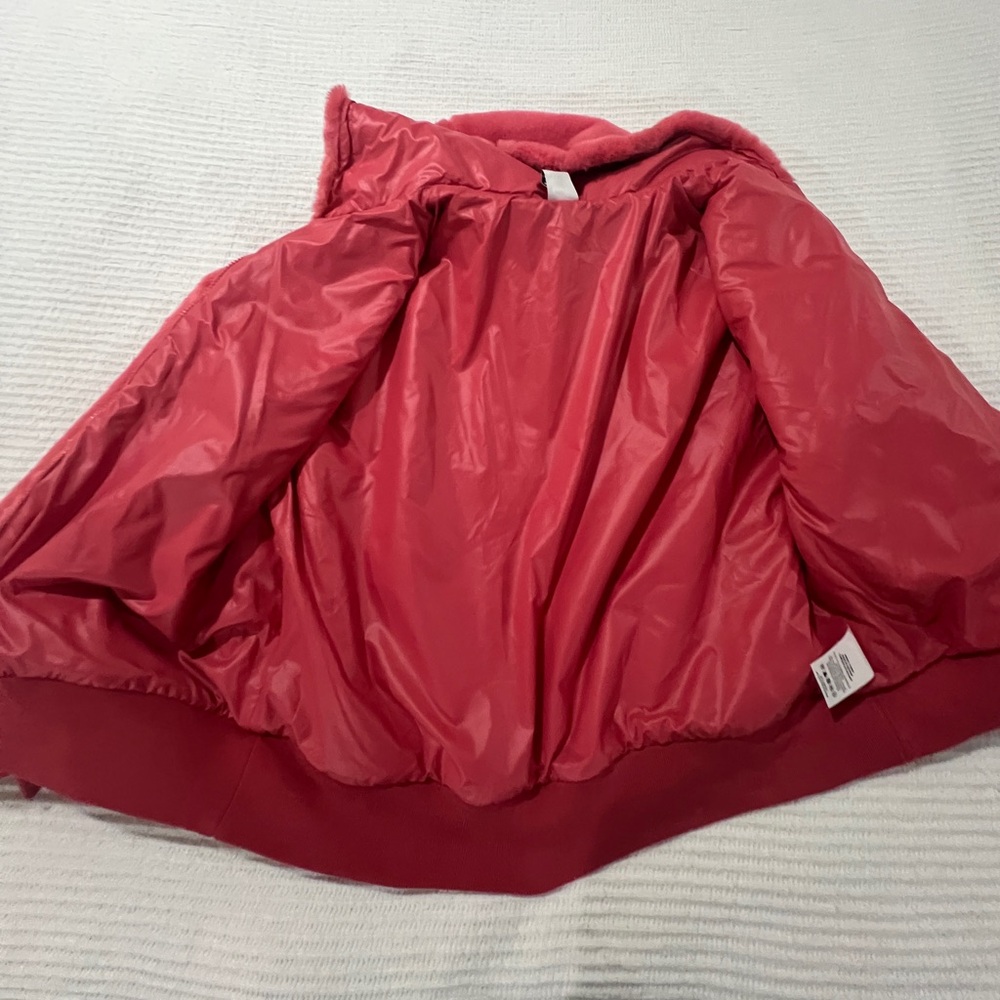 Nike Womens Sportswear Essential Faux Fur Jacket ‘ Archaeo Pink’ Size XL NWT - Picture 8 of 8